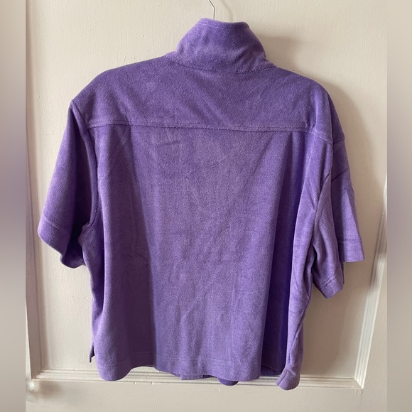 ❗️Free Shipping❗️“ISLAND TERRY BOXY BUTTON UP” - Picture 4 of 4